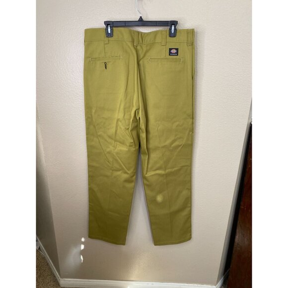 Dickies Skateboarding Pants Mens 38x32 Green Flat-Front Relaxed Durable Design - Picture 3 of 8